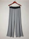 Womens Summer Trousers | Cut Label | Preloved Branded | Gray Polyester | Excellent | OTS Thrift Store Peshawar Pakistan