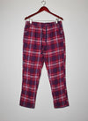UK Imported secondhand Womens Summer Trousers - CYBER JUMMIES brand, RED MULTI Cotton, Premium condition, for Womens - Online Thrift Store Peshawar Pakistan
