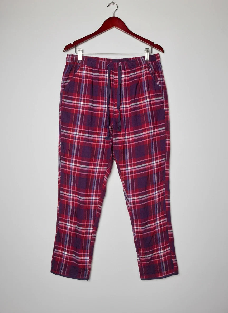 UK Imported secondhand Womens Summer Trousers - CYBER JUMMIES brand, RED MULTI Cotton, Premium condition, for Womens - Online Thrift Store Peshawar Pakistan