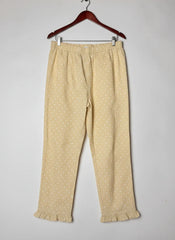 Womens Summer Trousers | TU | Preloved Branded | Yellow Cotton | Premium | OTS Thrift Store Karachi Pakistan