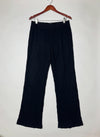 Shop Excellent Womens Summer Trousers by Marks & Spencer | Preloved Branded Clothes | Black Cotton | Womens | OTS Thrift Store Lahore Pakistan