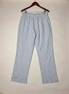 UK Imported secondhand Womens Summer Trousers - F&F brand, BLUE AND WHITE Cotton, Premium condition, for Womens - Online Thrift Store Peshawar Pakistan