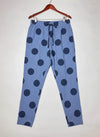 Secondhand Branded Womens Summer Trousers by F&F, Blue Cotton fabric, Premium condition, for Womens - Online Thrift Shop Karachi Pakistan