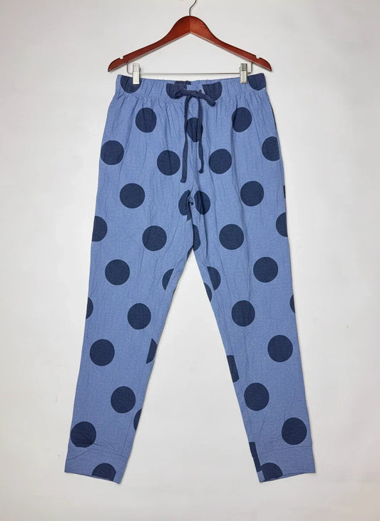 Secondhand Branded Womens Summer Trousers by F&F, Blue Cotton fabric, Premium condition, for Womens - Online Thrift Shop Karachi Pakistan