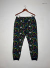 Shop Premium Womens Summer Trousers by Cut Label | Preloved Branded Clothes | BLACK MULTI Cotton | Womens | OTS Thrift Store Lahore Pakistan
