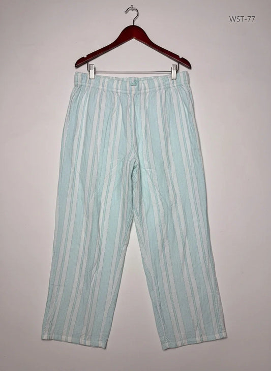 Womens Summer Trousers | George | Preloved Branded | Teal Cotton | Excellent | OTS Thrift Store Peshawar Pakistan