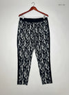 Excellent Condition Womens Summer Trousers | Preloved HAREEM | Black & White Viscose | Thrift Shop for Womens Peshawar Pakistan | OTS