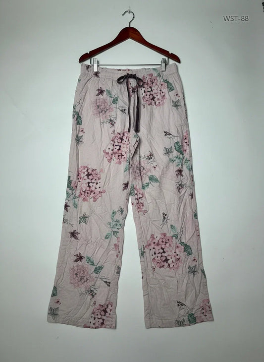 Shop Excellent Womens Summer Trousers by F&F | Preloved Branded Clothes | Pink Cotton | Womens | OTS Thrift Store Karachi Pakistan