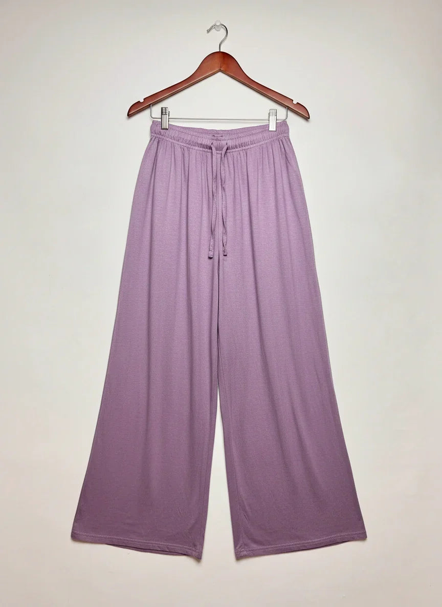 Womens Summer Trousers | Cut Label | Preloved Branded | WINE RED Polyester | Excellent | OTS Thrift Store Islamabad Pakistan