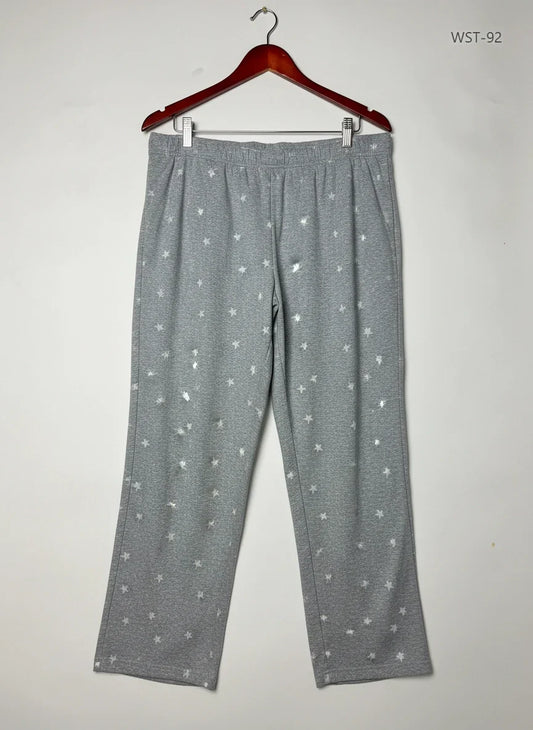 Shop Premium Womens Summer Trousers by Marks & Spencer | Preloved Branded Clothes | Gray Polyester | Womens | OTS Thrift Store Karachi Pakistan