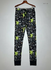 Preloved Premium Womens Summer Trousers by Disney, BLACK MULTI Cotton for Womens - OTS Thrift Shop Karachi Pakistan