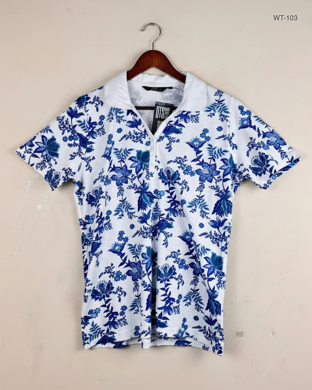 UK Imported secondhand Womens Summer Tops - ISLE brand, blue and white Cotton, Premium Plus condition, for Women - Online Thrift Store Islamabad Pakistan