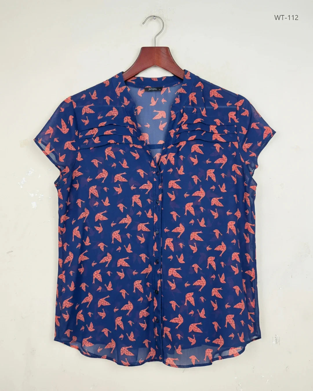 Premium Condition Womens Summer Tops | Preloved M&Co | Blue Polyester | Thrift Shop for Women Lahore Pakistan | OTS