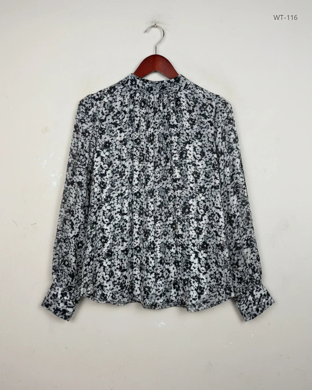 Womens Summer Tops | H&M | Preloved Branded | Beige & Black Flowral Polyester | Premium | OTS Thrift Store Islamabad Pakistan