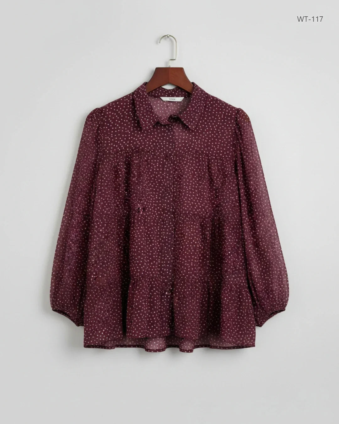 UK Imported secondhand Womens Summer Tops - George brand, Maroon Polyester, Premium condition, for Women - Online Thrift Store Karachi Pakistan