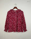 Shop Premium Womens Summer Tops by Sea Salt Crown Wall | Preloved Branded Clothes | Maroon Cotton | Women | OTS Thrift Store Islamabad Pakistan
