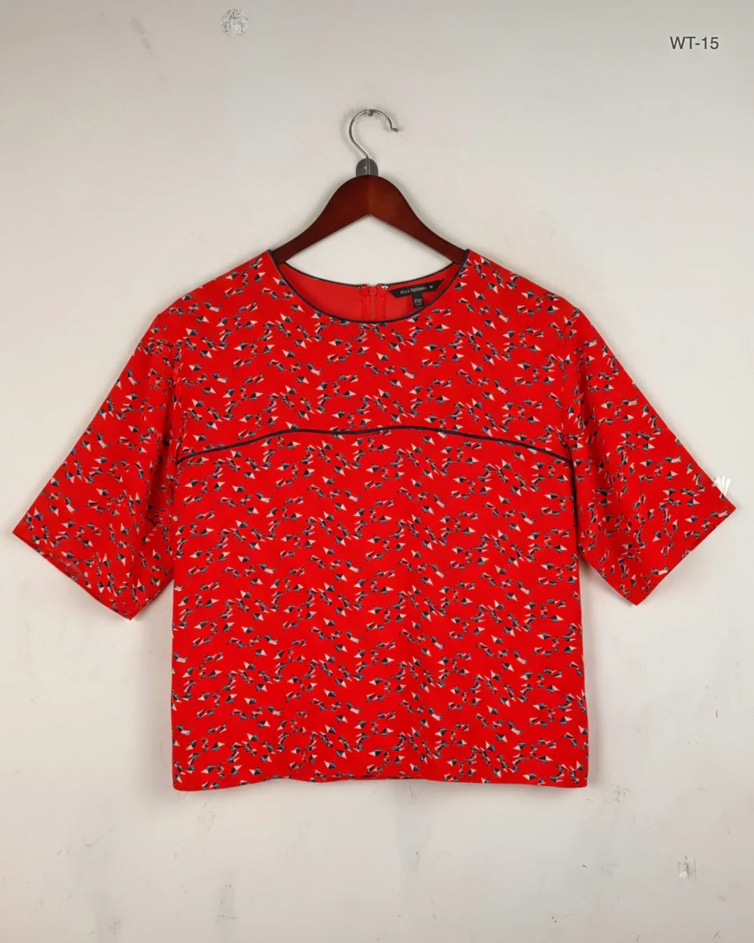 Premium Condition Womens Summer Tops | Preloved Zara | OrangeRed Viscose | Thrift Shop for Women Islamabad Pakistan | OTS