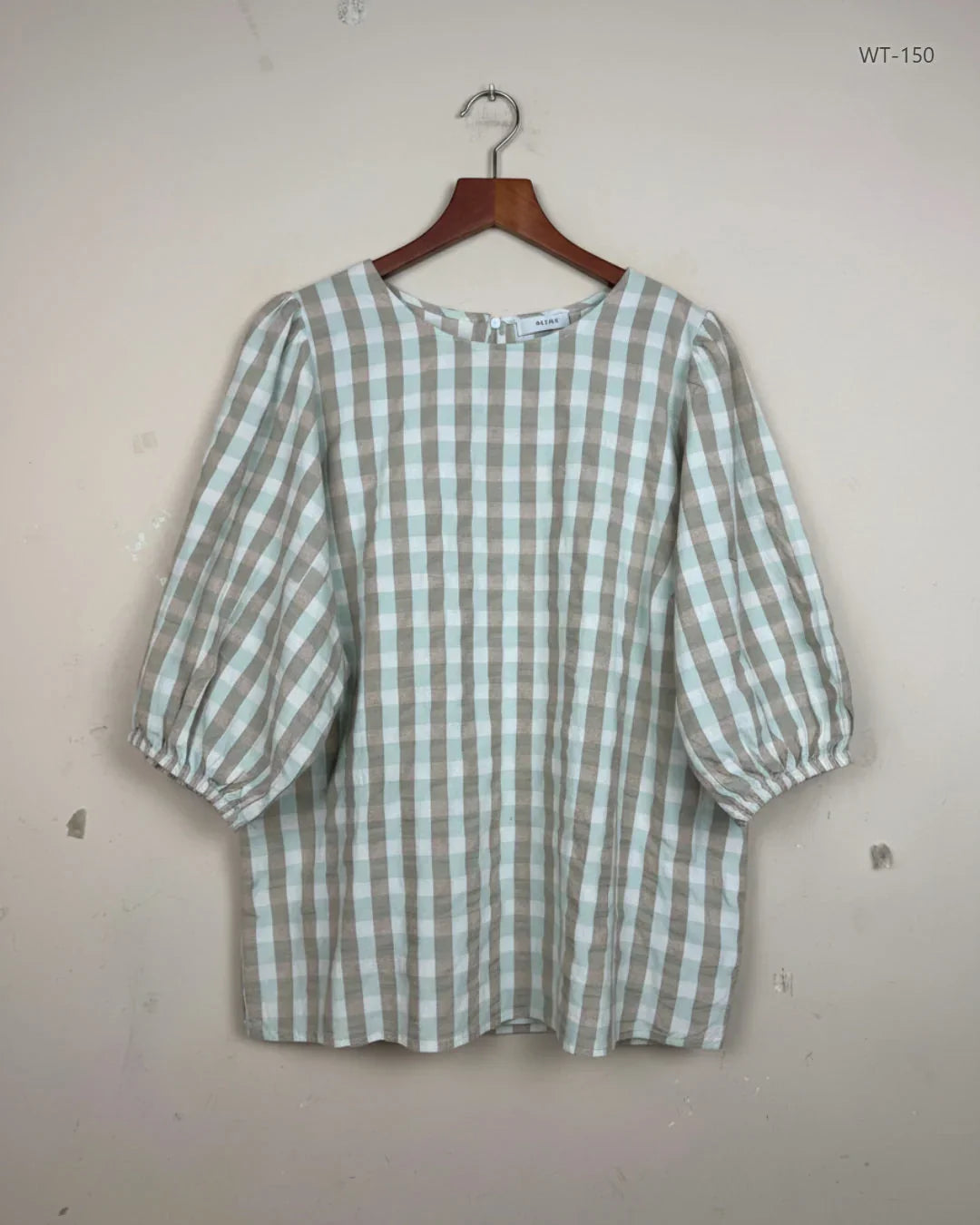 Shop Premium Womens Summer Tops by Papaya | Preloved Branded Clothes | Beige Cotton | Women | OTS Thrift Store Peshawar Pakistan