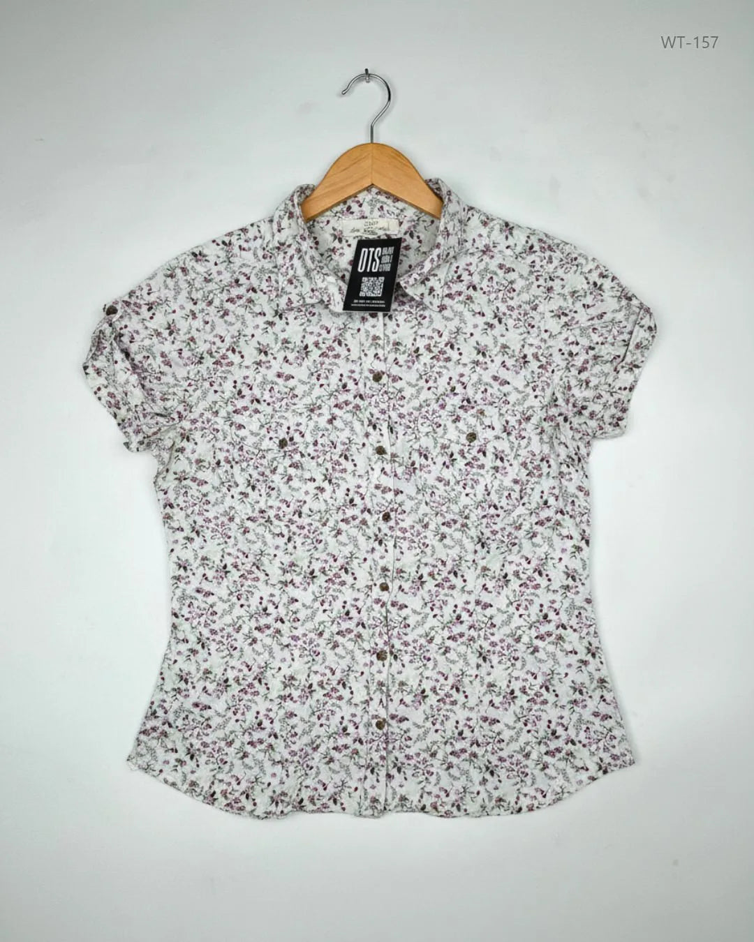 Preloved Premium Womens Summer Tops by L.O.G.G, OffWhite Cotton for Women - OTS Thrift Shop Peshawar Pakistan
