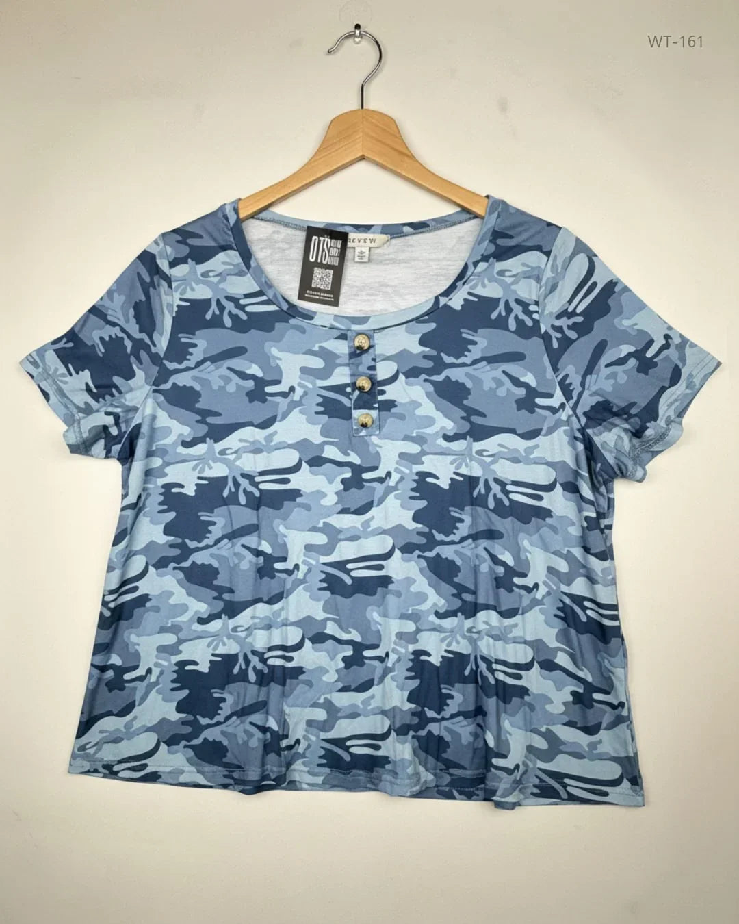 Shop Premium Womens Summer Tops by Shein | Preloved Branded Clothes | Blue Polyester | Women | OTS Thrift Store Peshawar Pakistan