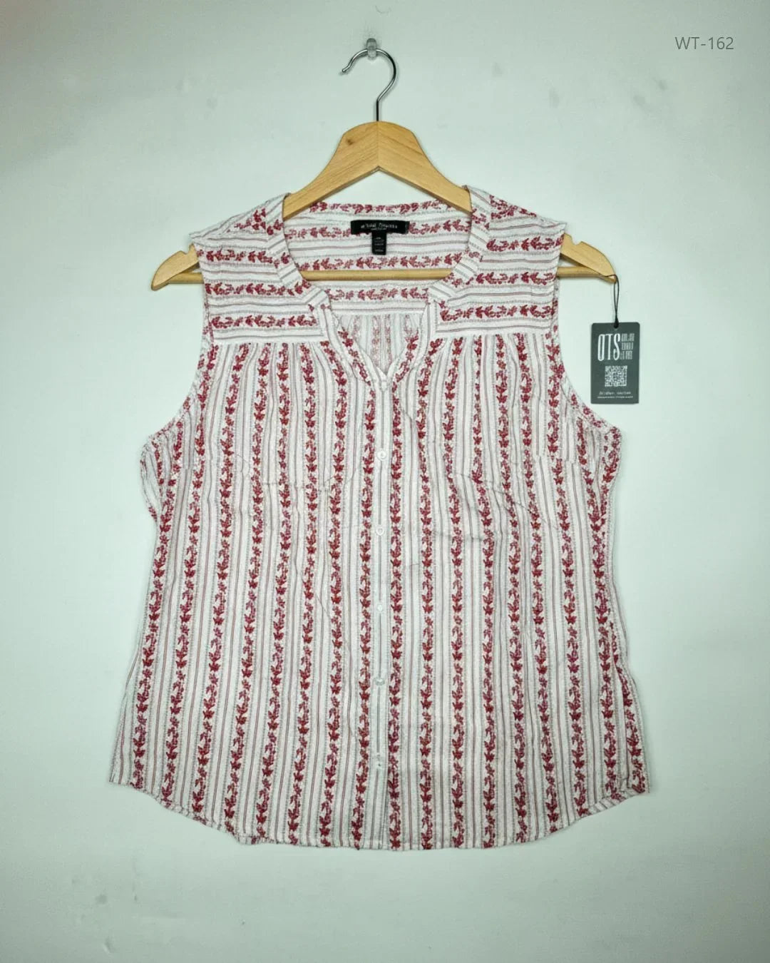 Premium Condition Womens Summer Tops | Preloved M&Co | White Cotton | Thrift Shop for Women Karachi Pakistan | OTS
