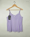Secondhand Branded Womens Summer Tops by Primark, White & Purple Polyester fabric, Premium condition, for Women - Online Thrift Shop Lahore Pakistan