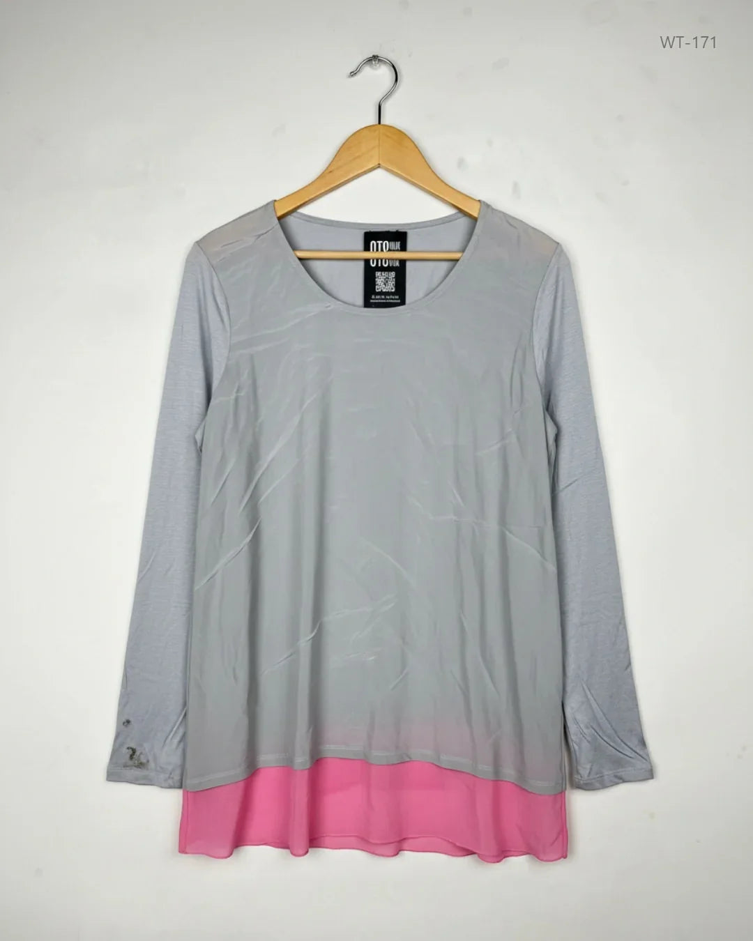 Shop Premium Womens Summer Tops by Marc Aurel | Preloved Branded Clothes | Grey Polyester | Women | OTS Thrift Store Peshawar Pakistan