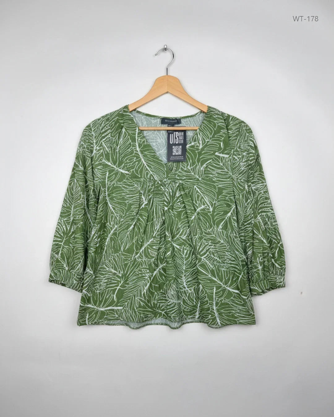 Premium Condition Womens Summer Tops | Preloved Primark | Green Viscose | Thrift Shop for Women Karachi Pakistan | OTS