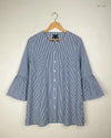 UK Imported secondhand Womens Summer Tops - BAUKJEN brand, WHITE & BLUE Cotton, Premium condition, for Women - Online Thrift Store Islamabad Pakistan