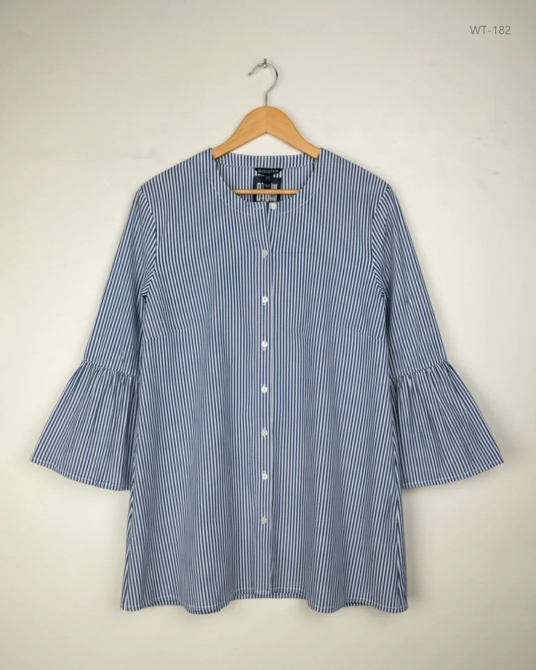 UK Imported secondhand Womens Summer Tops - BAUKJEN brand, WHITE & BLUE Cotton, Premium condition, for Women - Online Thrift Store Islamabad Pakistan