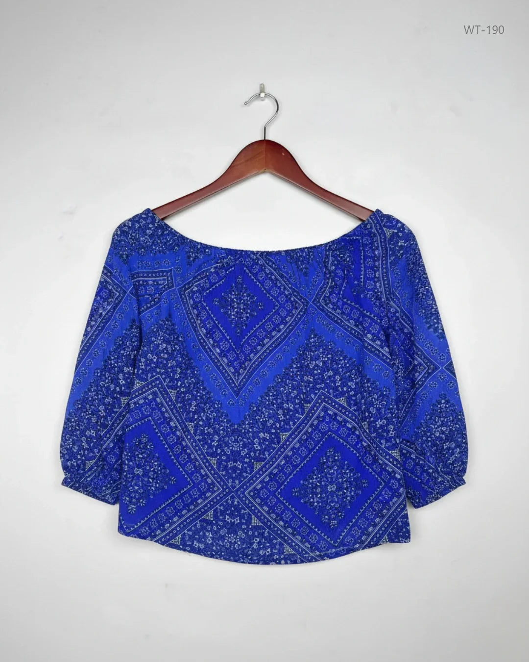 UK Imported secondhand Womens Summer Tops - F&F brand, BLUE Polyester, Premium condition, for Women - Online Thrift Store Lahore Pakistan
