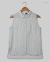 Preloved Premium Womens Summer Tops by Pep&Co, White&Blue Polyester for Women - OTS Thrift Shop Peshawar Pakistan
