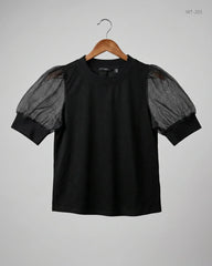 Preloved Premium Womens Summer Tops by VERO MODA, Black Polyester for Women - OTS Thrift Shop Karachi Pakistan