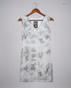 Premium Condition Womens Summer Tops | Preloved TIA | White Polyester | Thrift Shop for Women Karachi Pakistan | OTS