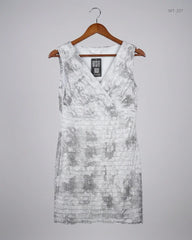 Premium Condition Womens Summer Tops | Preloved TIA | White Polyester | Thrift Shop for Women Karachi Pakistan | OTS