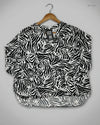 Womens Summer Tops | George | Preloved Branded | Black & White Polyester | Premium | OTS Thrift Store Islamabad Pakistan