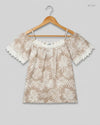 Secondhand Branded Womens Summer Tops by Pep&Co, Beige Polyester fabric, Premium condition, for Women - Online Thrift Shop Lahore Pakistan