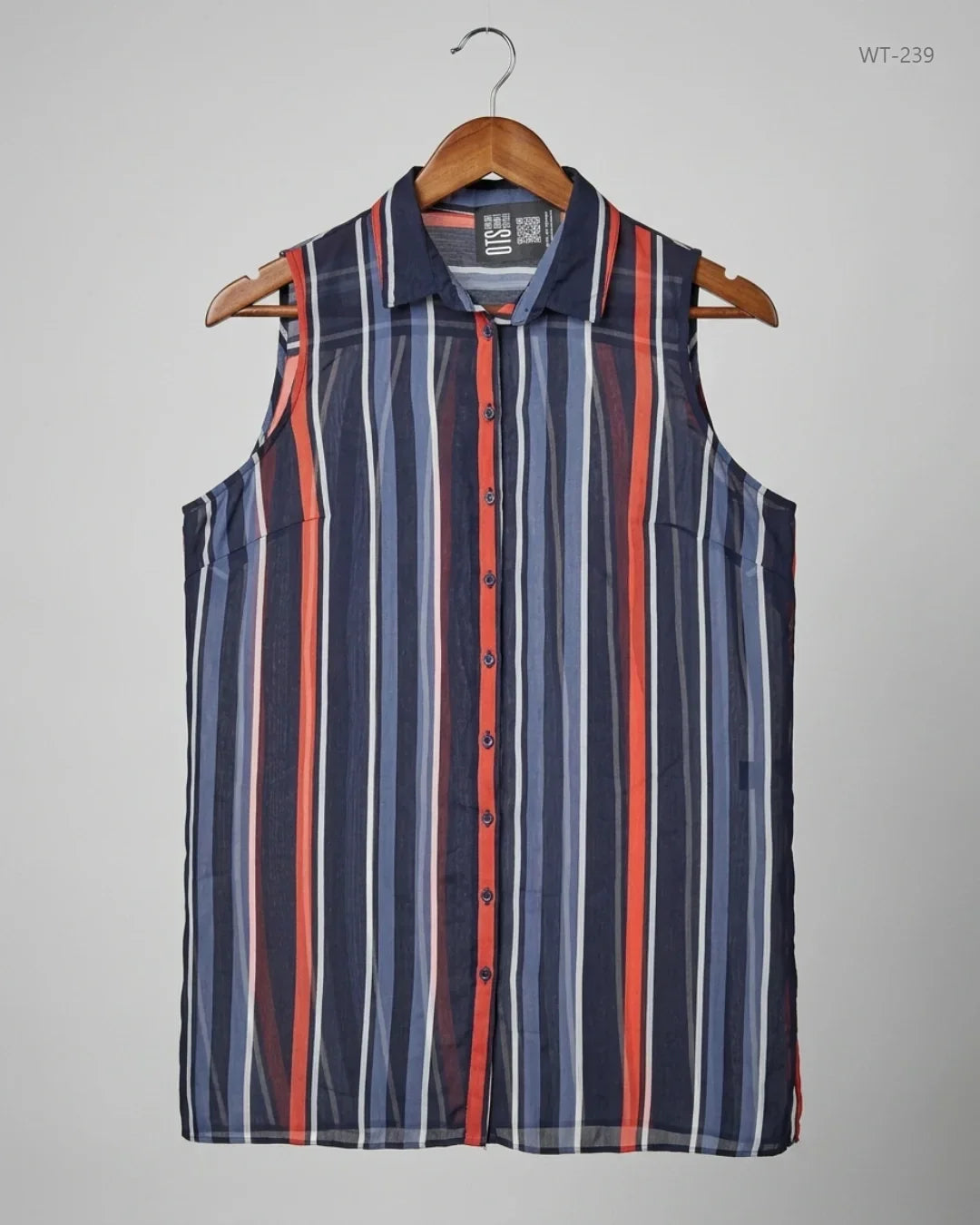 Secondhand Branded Womens Summer Tops by Papaya, Blue Polyester fabric, Premium condition, for Women - Online Thrift Shop Islamabad Pakistan