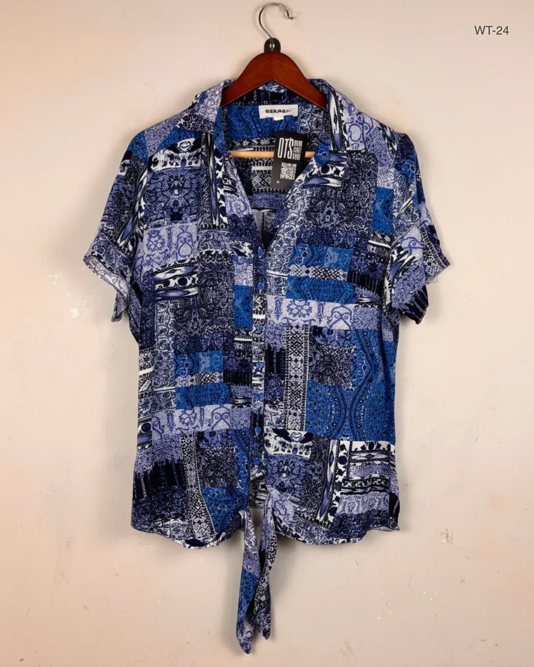 UK Imported secondhand Womens Summer Tops - Gerard brand, Blue Viscose, Premium condition, for Women - Online Thrift Store Lahore Pakistan
