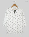Secondhand Branded Womens Summer Tops by Papaya, White Cotton fabric, Premium condition, for Women - Online Thrift Shop Islamabad Pakistan