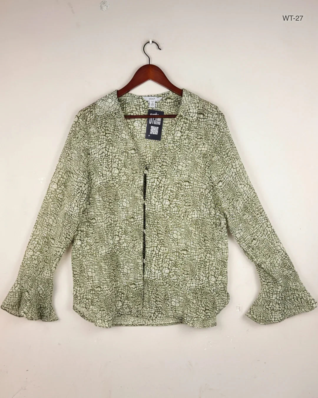 Preloved Premium Womens Summer Tops by Next, Green Polyester for Women - OTS Thrift Shop Lahore Pakistan