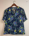 Secondhand Branded Womens Summer Tops by Damart, Blue Polyester fabric, Premium condition, for Women - Online Thrift Shop Peshawar Pakistan