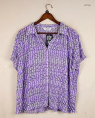 Secondhand Branded Womens Summer Tops by Classic, Purple Polyester fabric, Premium condition, for Women - Online Thrift Shop Islamabad Pakistan
