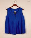 Shop Excellent Womens Summer Tops by Marks & Spencer | Preloved Branded Clothes | Blue Cotton | Women | OTS Thrift Store Lahore Pakistan