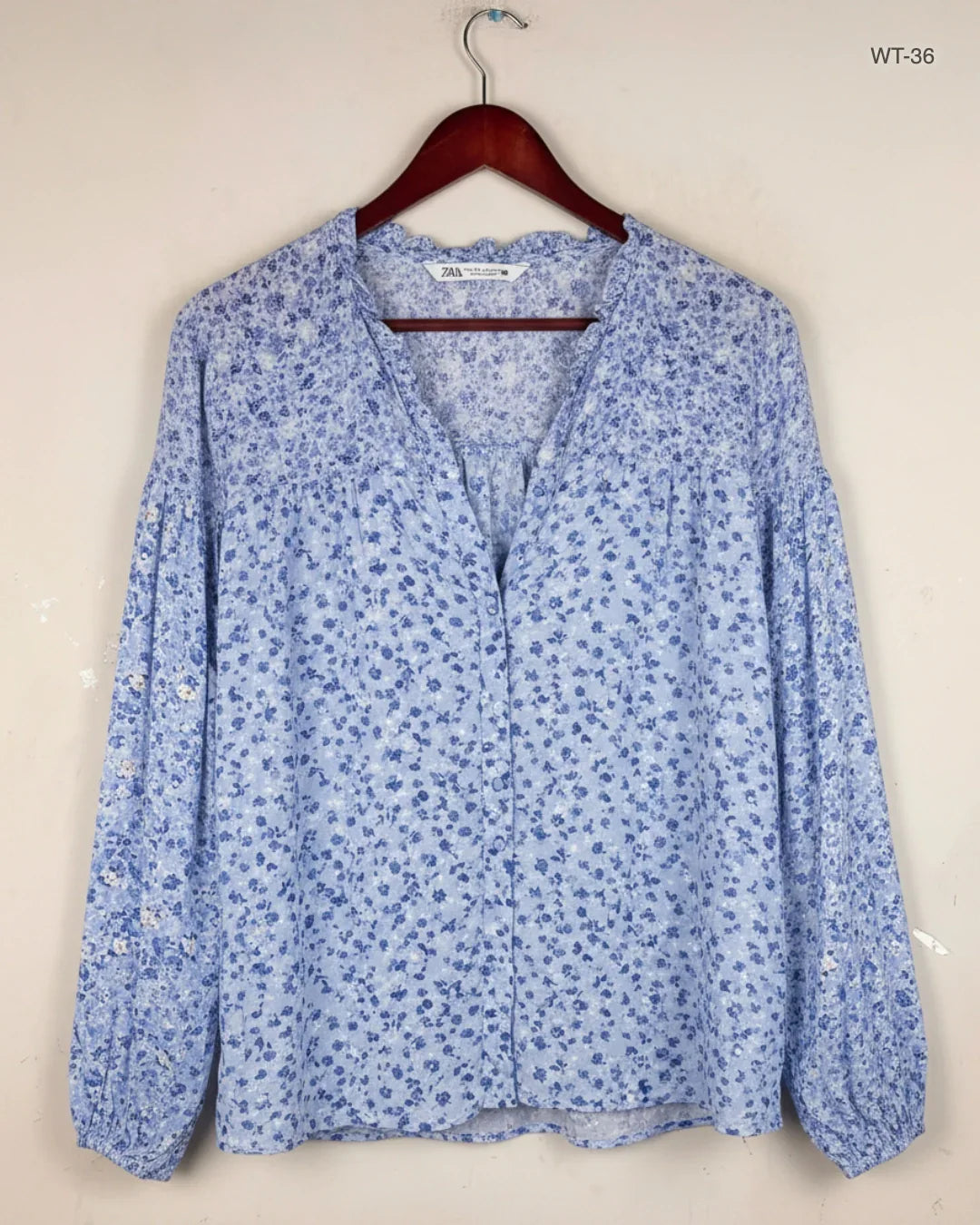 Premium Condition Womens Summer Tops | Preloved Zara | Navy Blue Viscose | Thrift Shop for Women Islamabad Pakistan | OTS