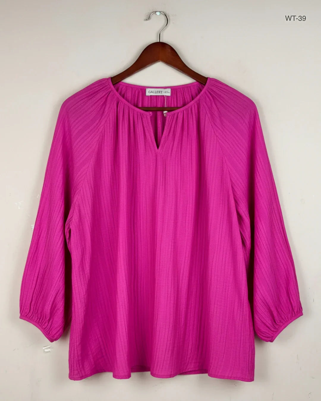 Womens Summer Tops | Gallery | Preloved Branded | Magenta Viscose | Excellent | OTS Thrift Store Peshawar Pakistan