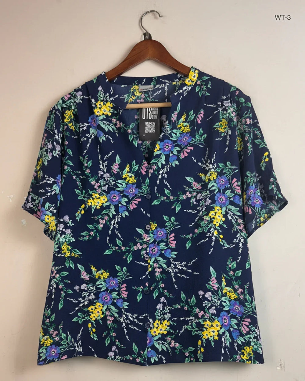Secondhand Branded Womens Summer Tops by Damart, Blue Polyester fabric, Premium condition, for Women - Online Thrift Shop Peshawar Pakistan
