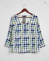 UK Imported secondhand Womens Summer Tops - Marina Pinaldi brand, White Cotton, Excellent condition, for Women - Online Thrift Store Peshawar Pakistan