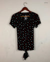 Preloved Premium Womens Summer Tops by Alex & Co, Black Polyester for Women - OTS Thrift Shop Islamabad Pakistan