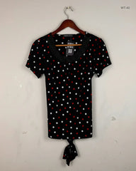 Preloved Premium Womens Summer Tops by Alex & Co, Black Polyester for Women - OTS Thrift Shop Islamabad Pakistan